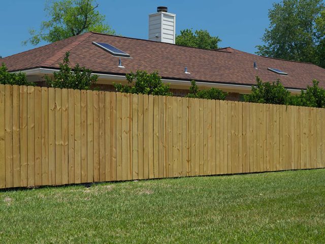 Stockade Wood Fence 14