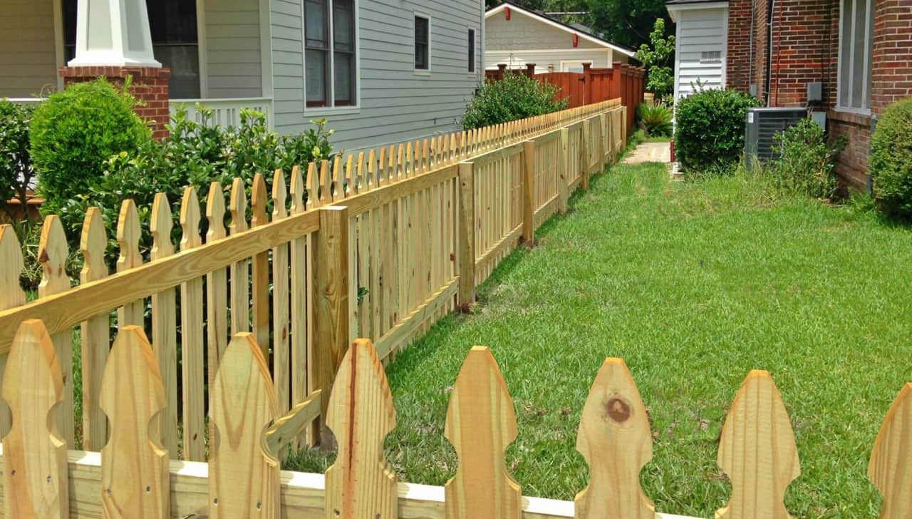 Apex Fence Installation Wood Picket Fence