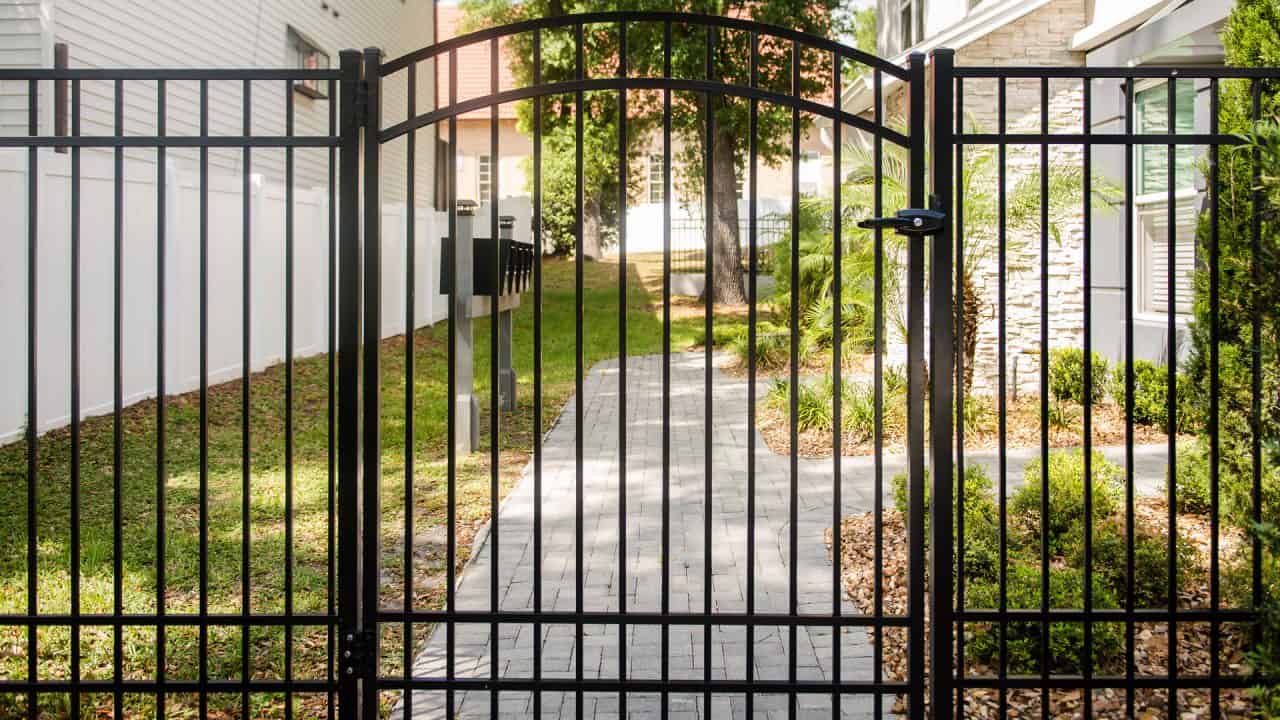 Black Aluminum Fence and Gate