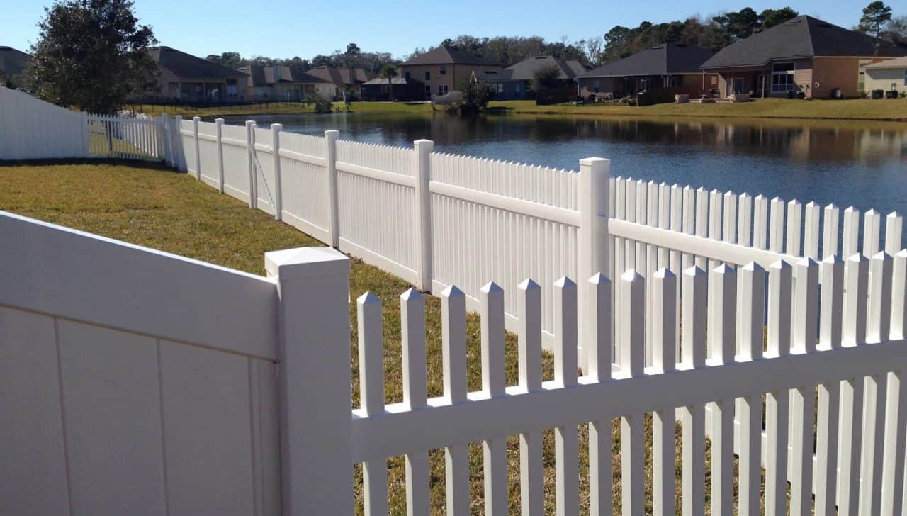 Laguna Beach Fence Company white vinyl fence