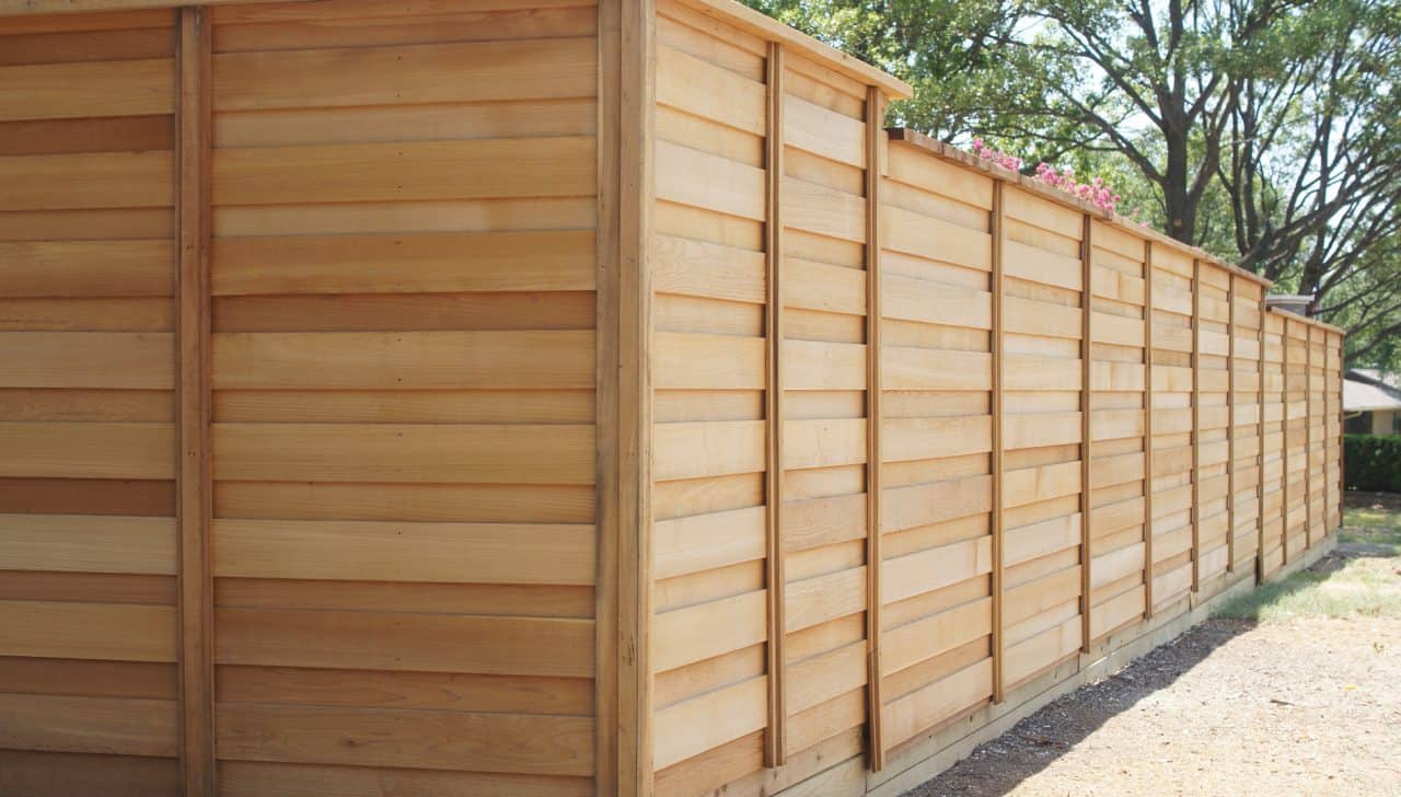 Fort Worth Fence Company natural wood privacy fence