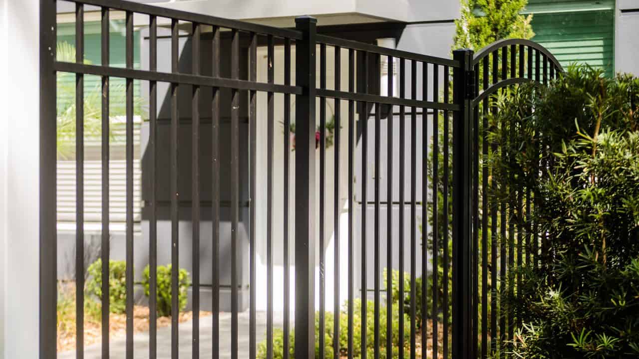 Glen Allen Fence Company black aluminum fence
