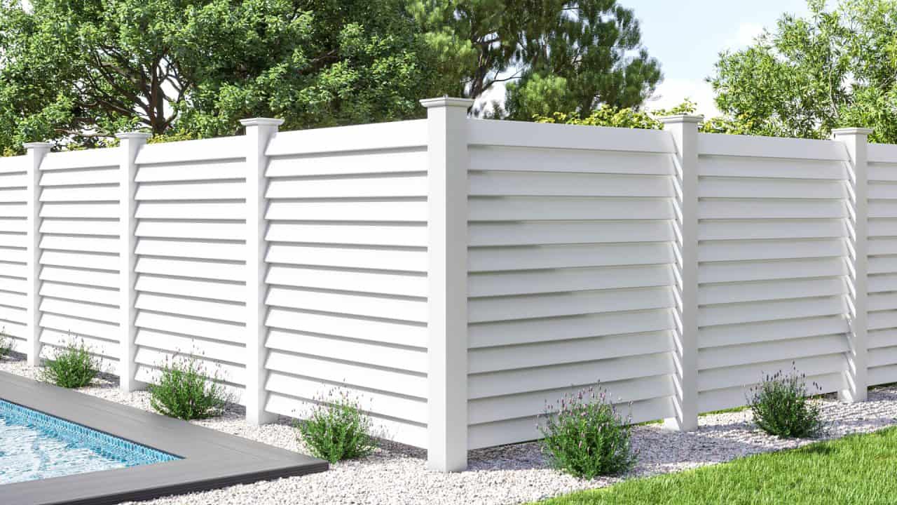 Baltimore fence company white vinyl fence