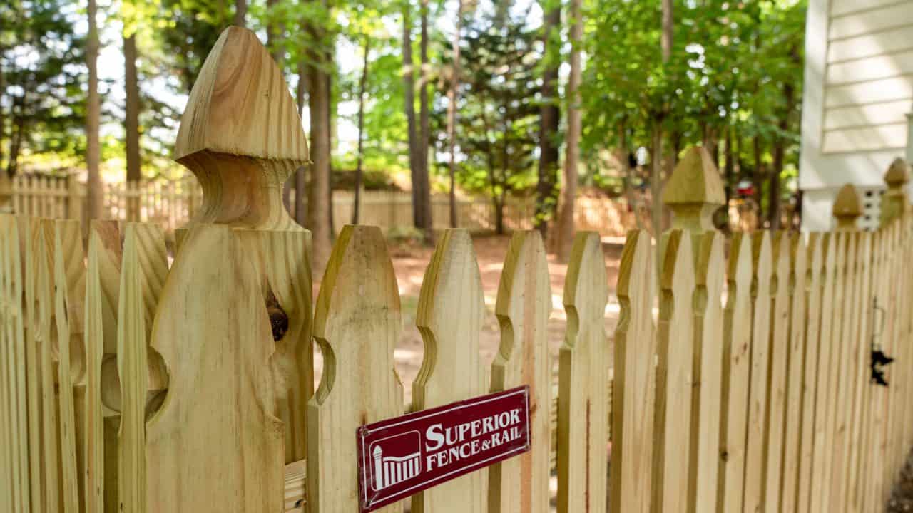 fence company near me in Aurora OH wood picket fence