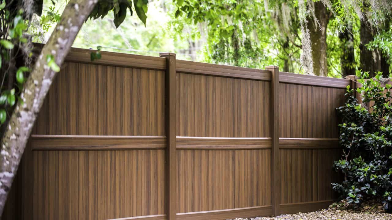 Fontana fence company dark heartwood fence