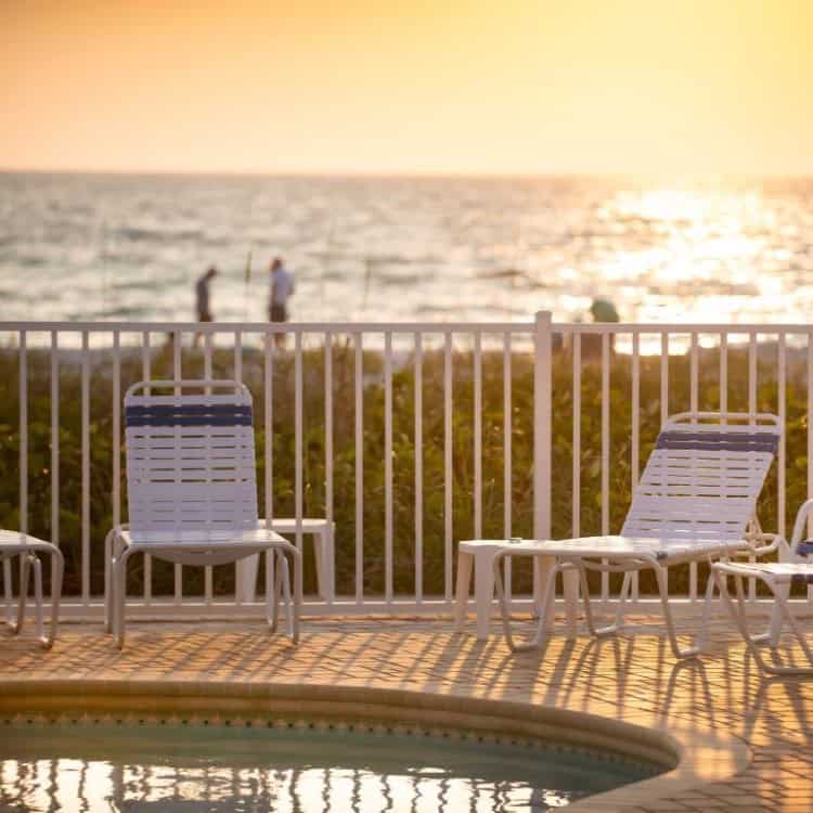 The Villages fence builder white aluminum fence