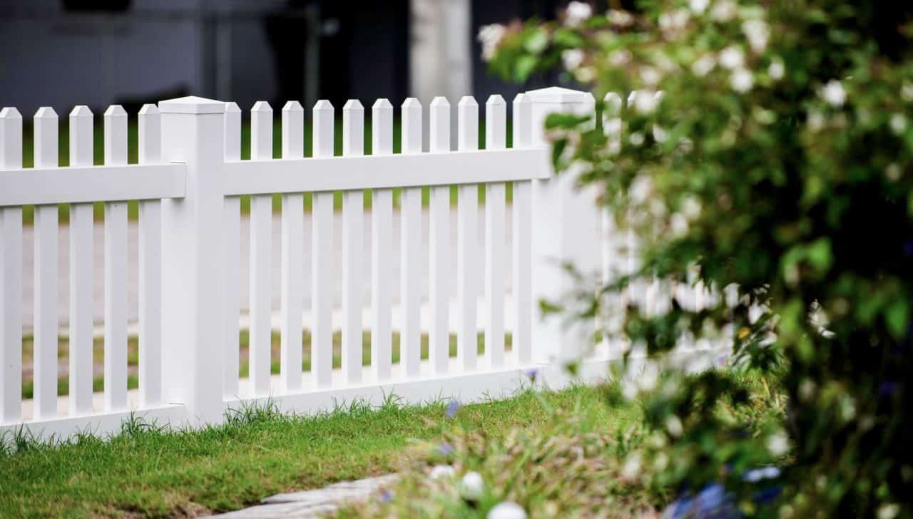 White Vinyl Fence