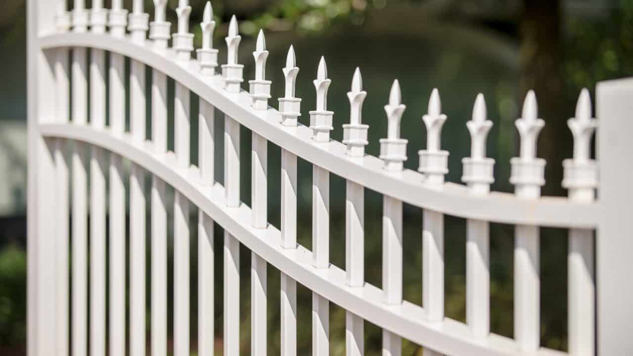fence installation Burlington white iron fence