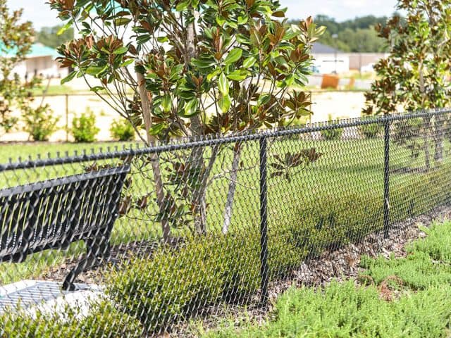 Chain Link Fence – Commercial Black 8