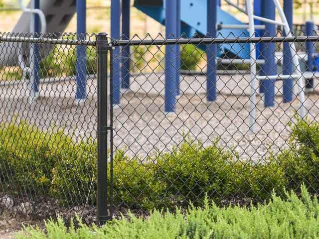 Chain Link Fence – Commercial Black 9