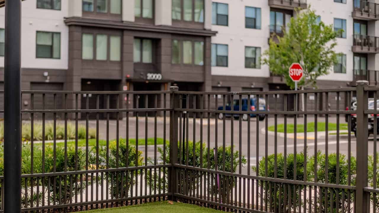 puppy picket fence aluminum