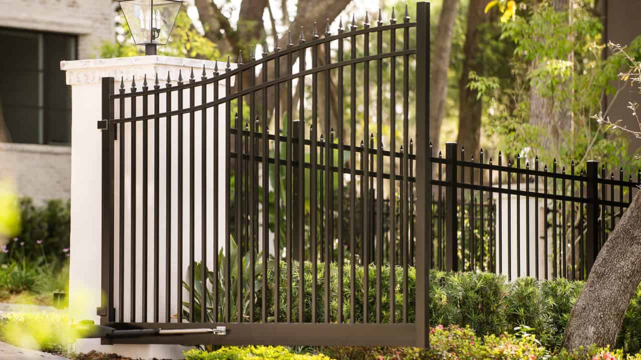 wrought iron fence
