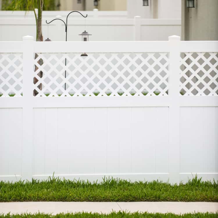 Polyvinyl chloride fence