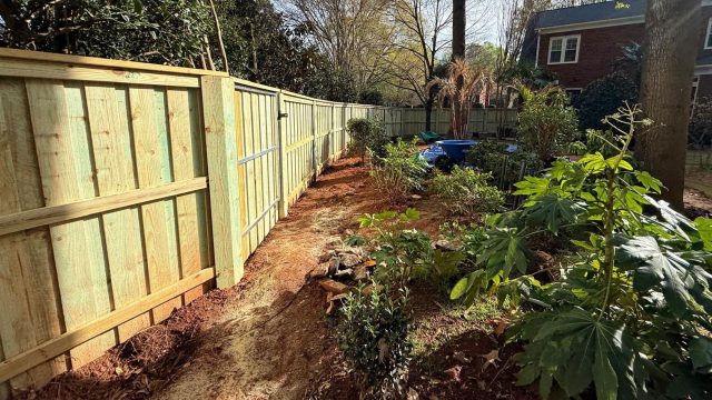 wooden shadow box fence styles