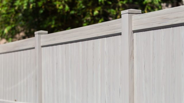 Orange CT Heartwood vinyl fences