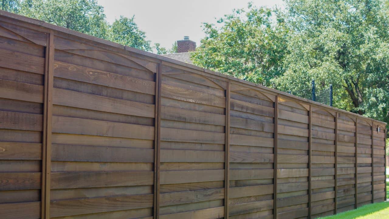 horizontal fence ideas