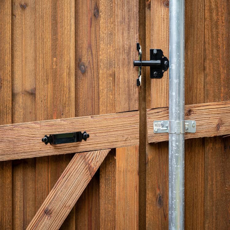 wood fence gates