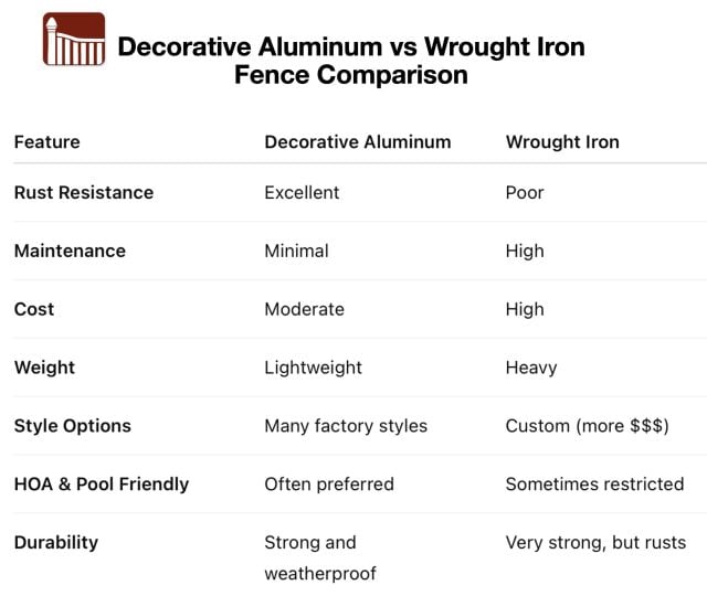 Aluminum fence near me checklist