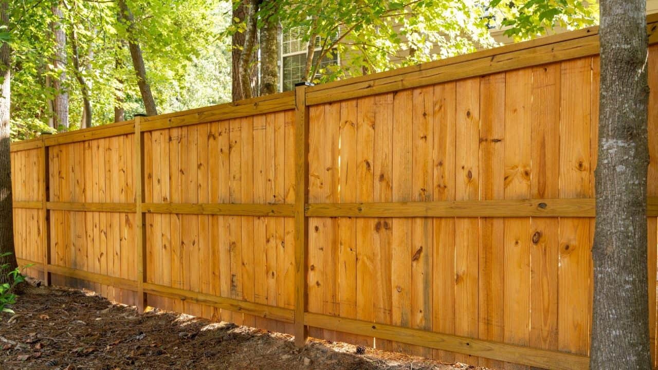 Cedar wood fencing