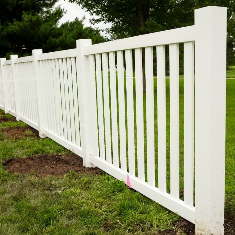 Property fence installation