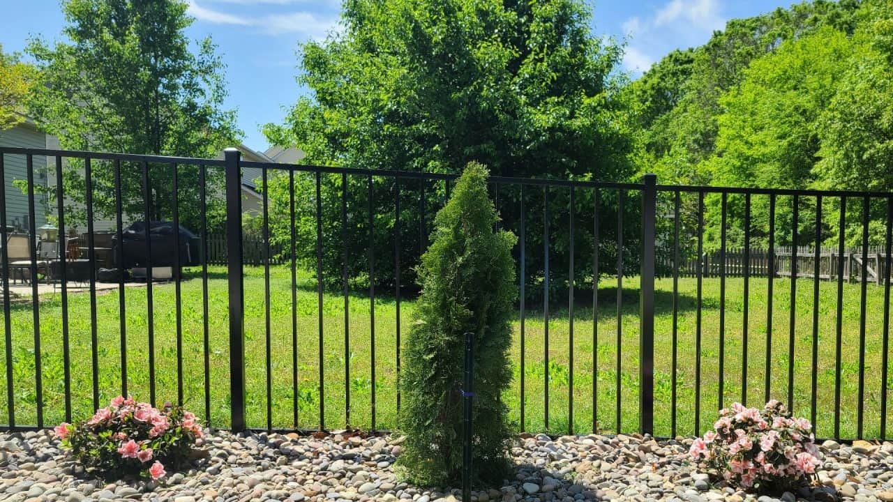 Property fence installation