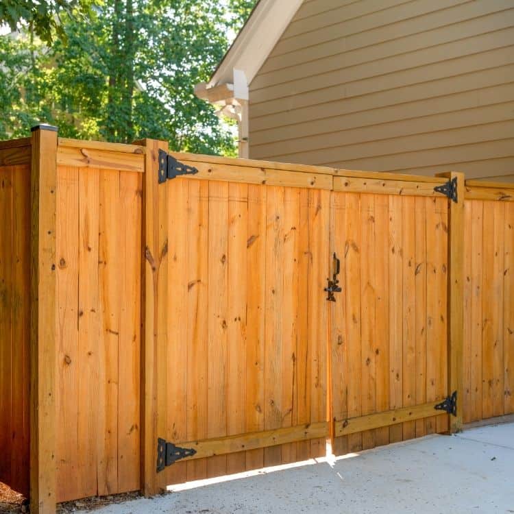 Cedar Fence Installation